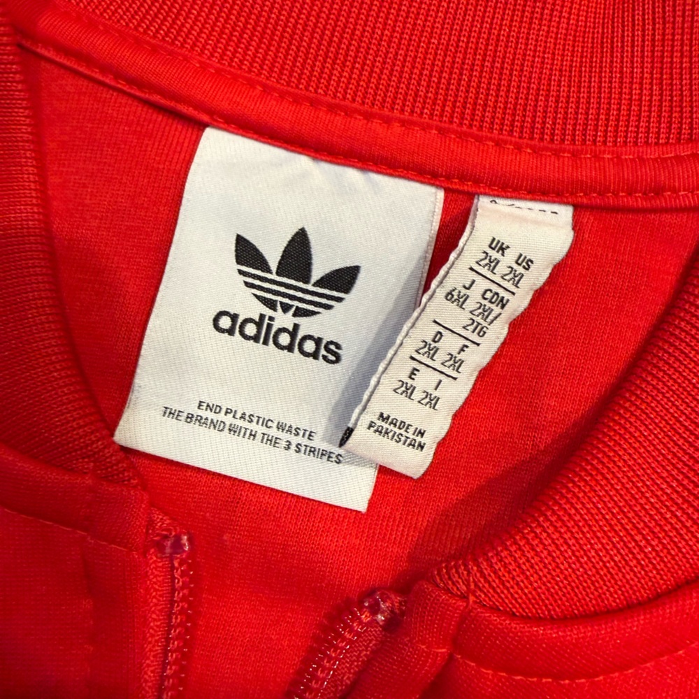 Adidas Men's Red Track Jacket - Picture 4 of 6